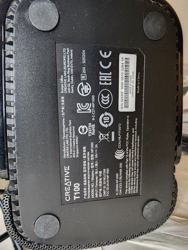 Creative T100 Up to 40W RMS, Peak Power 80W 2.0 Speakers READ - 第 4/4 張圖片
