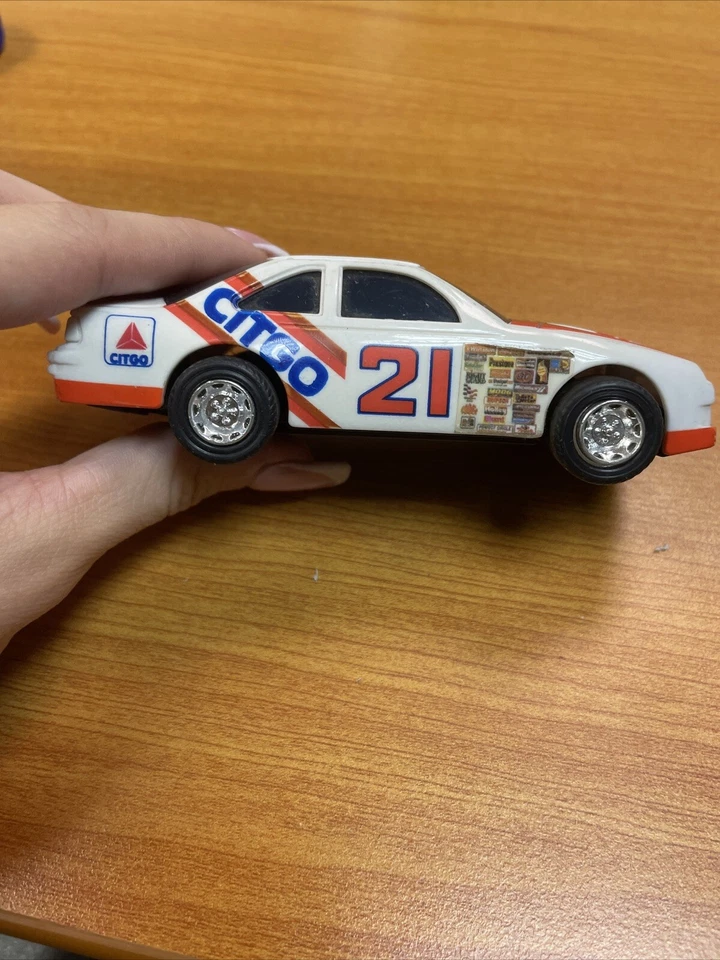 Coche de carreras Neil Bonnett #21 Racing Champions 1/64 fundido a presión Citgo Ford NASCAR 1989 Foto 4 de 4