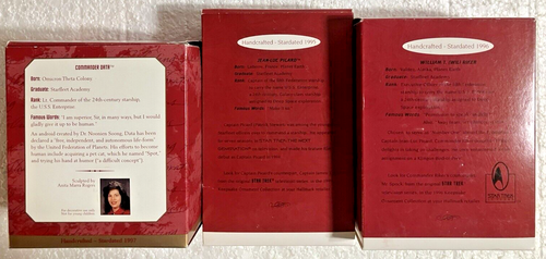 Hallmark ~ STAR TREK NEXT GENERATION ~ Lot Of 3 ~ PICARD-RIKER-DATA ~1995/96/97 - Picture 8 of 11