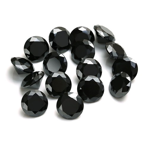 0,30Kt Runden Form 100% Zertifiziert Natürlich Jet Schwarz Loser Diamant Viel