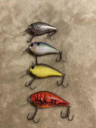 4 LUCKY CRAFT LC 0.7 Set TO Craw TO Chart BP Golden Shiner Threadfin Shad Rare
