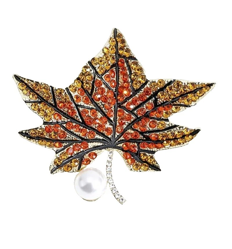 Silver Plated Brown Fashion Brooches & Pins