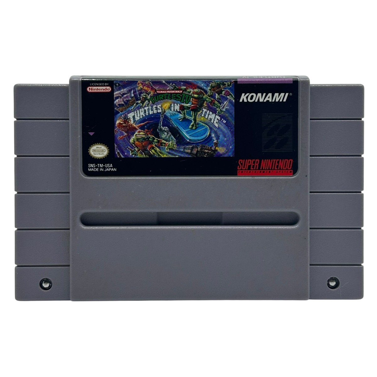 Turtles IV【中古美品・完品・SNES北米版】 Teenage Mutant Ninja Turtles IV: Turtles in Time (Super