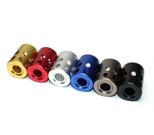 Anodized Aluminum Compensator Muzzle Brake 1/2x28 TPI For 9MM - Color Var