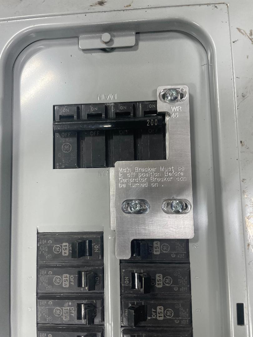 KTS-45 Generator interlock kit for GE /Siemens /Murray/ITE 150 and