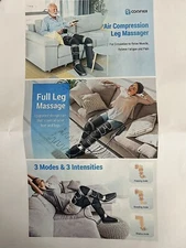 New In Box Comfier Cordless Air Compression Leg Massager Model FE-7204B