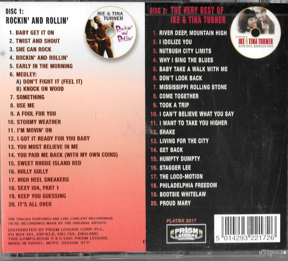 Ike & Tina Turner - 40 Great Performances 2 CDs - Bild 2 von 2