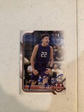 PETE NANCE SIGNED AUTOGRAPH 2022 BOWMAN U TRADING CARD COA NORTHWESTERN UNC