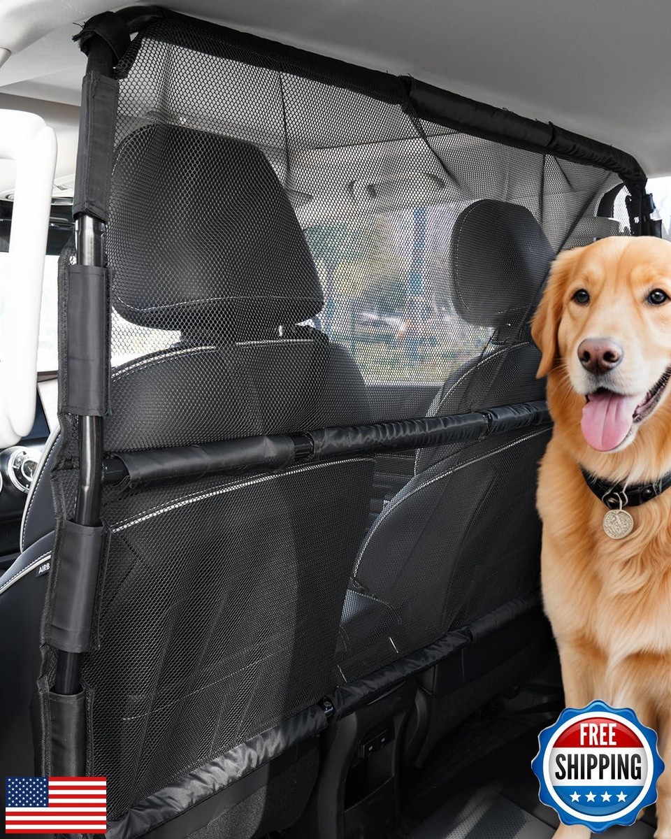 Dog Ramps For Large Dogs Dog Car Barrier Escape-Proof, 50