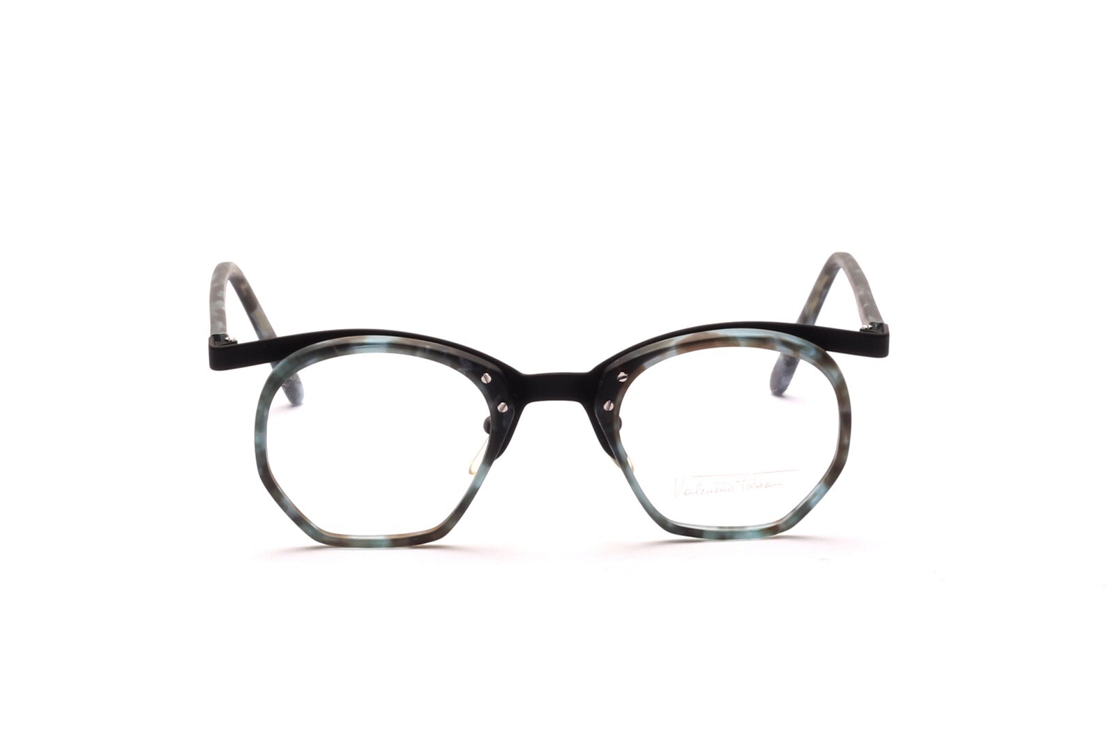 Валентино Тоскани Брилле Фассунг Kombi Metall Acetat Италия Панто Шварц Грюн