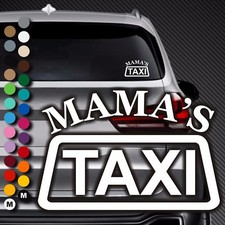 A99# Aufkleber Mama’s Taxi Mama Mamas Baby on Board Kind Tour Auto Sticker Buggy