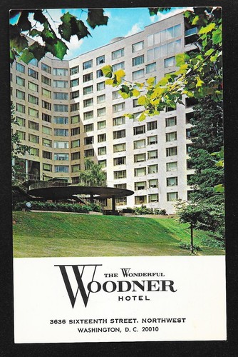 Vintage Woodner Hotel Postcard Washington DC - Bild 1 von 2