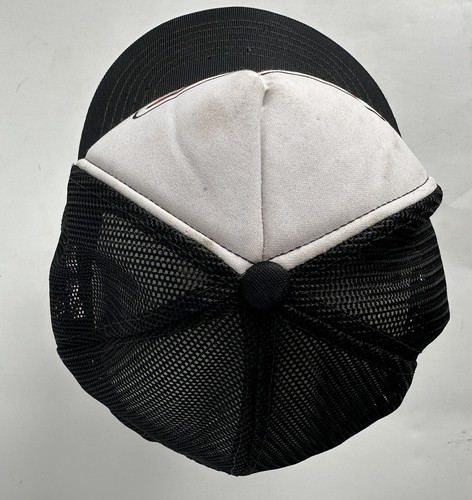 Yellow Freight Black And White Snapback Foam Mesh Trucker Hat - Picture 8 of 12