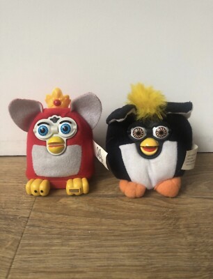 Vintage McDonalds Furby Spielzeug rot Shelby schwarz-weiß