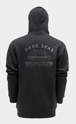 Grundens Dark Seas X Workhorse Full Zip Hoodie Black 50351 Grundens Dark Seas X Workhorse Full Zip Hoodie Black 50351
