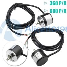 360P/R Pulse Photoelectric Incremental Rotary Encoder 5-24V AB Phase 600P/R