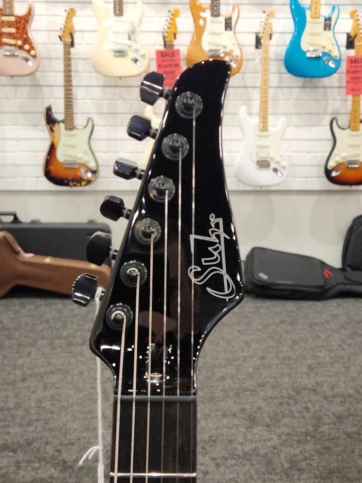 Guitarra exclusiva de guitarras Suhr Classic JM Custom Firehouse, goteo azul metálico Foto 3 de 4