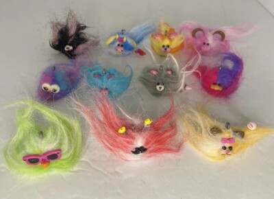 Vintage Weetos Hasbro Russ 12 Minature Pencil Toppers Troll Doll Figures