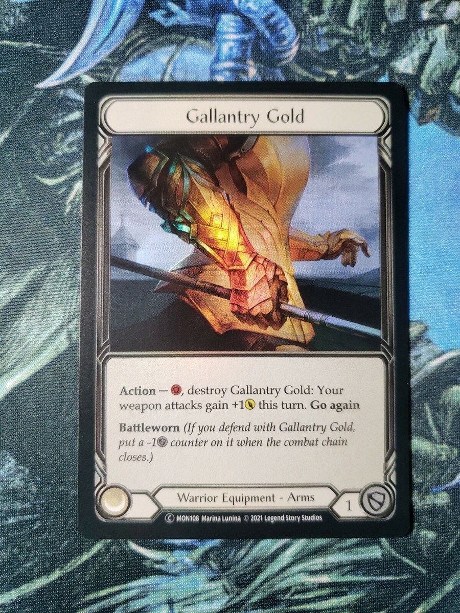 Gallantry Gold Rainbow Foil NM Unlimited Monarch FAB Flesh