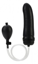 Fallo anale gonfiabile dildo liscio vaginale dilatatore butt plug pene finto sex