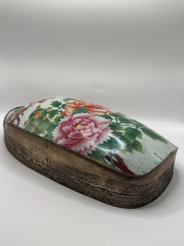 Antique Chinese Porcelain Shard in Silver Plated Box - Picture 5 of 7