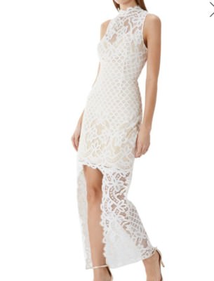 coast ros tiered lace dress
