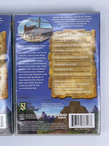 2 “Two” The Animated Stories From The Book Of Mormon Living Scriptures DVD’s - Picture 4 of 4