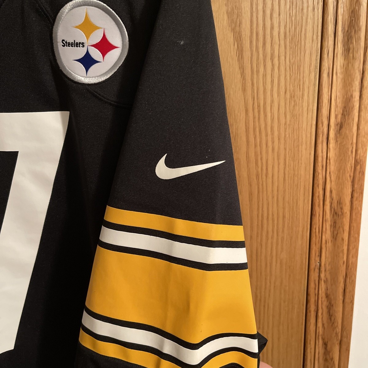 Nike Pittsburgh Steelers Mike Wallace Number 17 Black Jersey Size