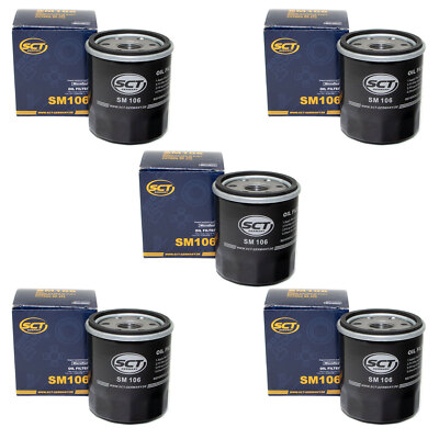 Ölfilter 5 X SCT SM 106 für Toyota Yaris Citoen Daihatsu Subaru Suzuki Peugeot