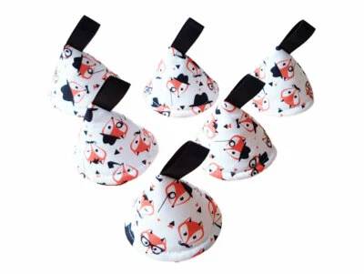 SMALL FACE WORLD Pee Pee Teepee x6. Wee Stop Cones. Boy Baby Shower Gift / Mr Fox Monocle Hipster