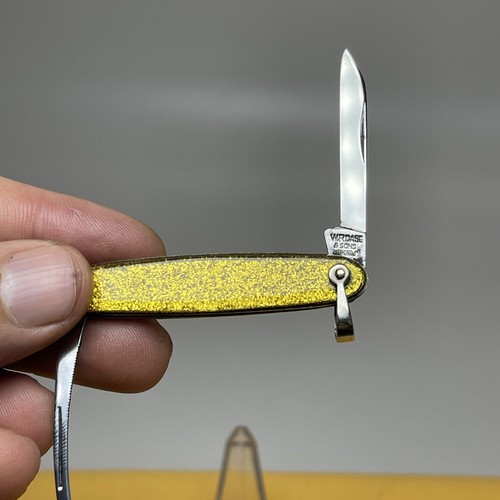 vintage WR Case & Sons Bradford pa knife 1902-1903 Very Rare Goldstone hand - Picture 2 of 5
