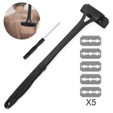Back Razor Shaver Groomer Full Body Leg Hair Removal Trimmer Set Long Handle 17"