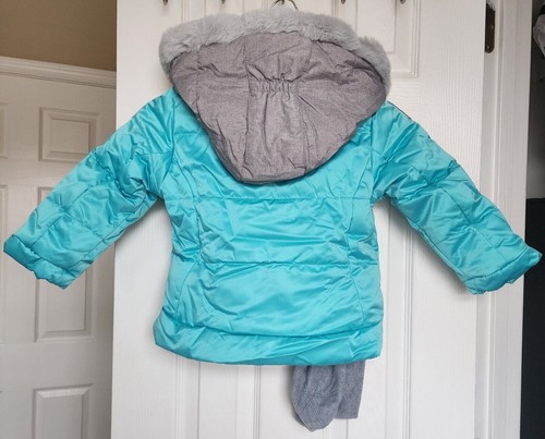 NEW Gerry 3 In 1 Jacket System + Hat Toddler Girls Size 4T, Aqua Blue, Free Ship - Picture 3 of 8