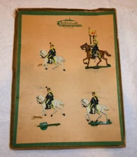 4 Swedish Hussars 1914 Horseback Figures Boxed # 2207 Authenticast Comet