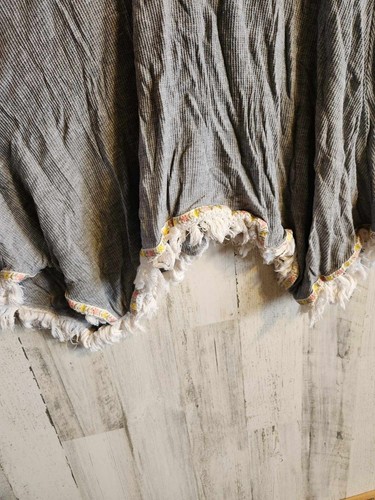 Altard State Hooded Poncho Womens Large Grey Knit Coverup Shawl Fringe - Bild 5 von 9