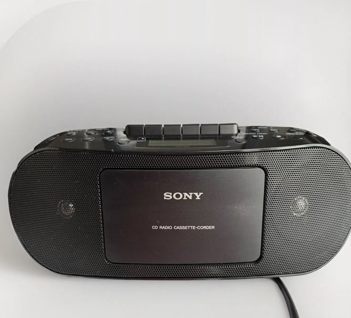 Sony CFD-S70 Stereo CD Player Cassette Recorder AM/FM Radio Boombox Tested Works