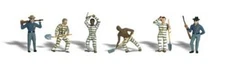 Woodland Chain Gang - HO Scale Model Railroad Figure - #a1858
