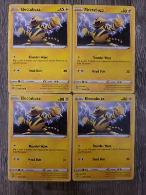 (4) Electrabuzz Pokémon Card Brilliant Stars Pokemon TCG 046/172 NM