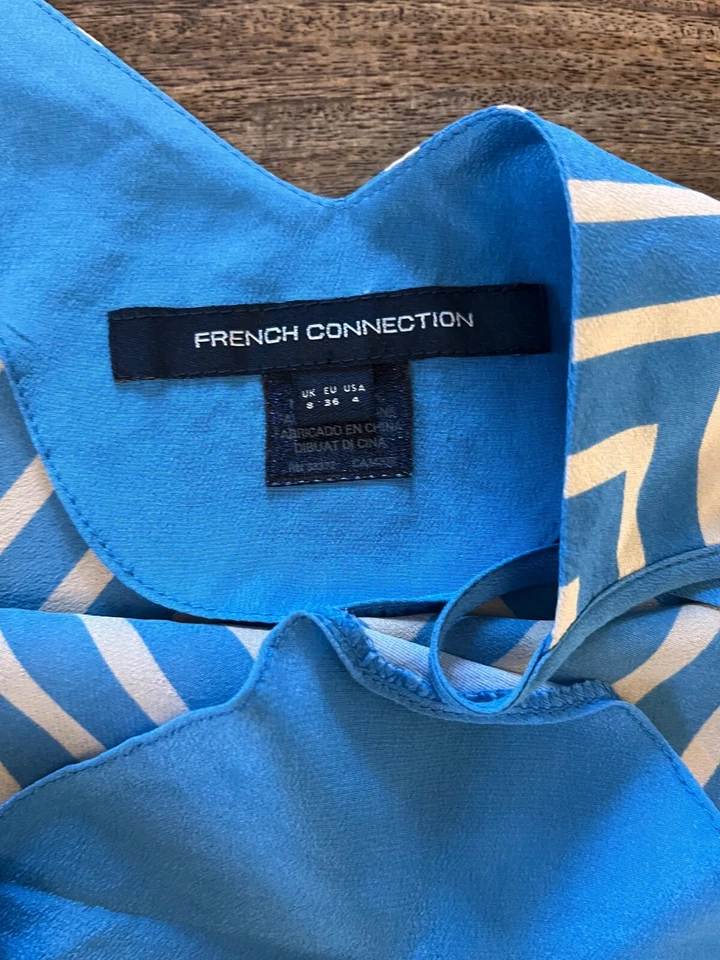 BLUSA CAMI TANQUE 100% SEDA CONEXIÓN FRANCESA TOP-Talla 4 (Pequeño) Foto 3 de 4