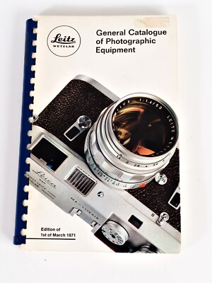 Catalogue Général Leica 1971 - Brochure D'époque - Documentation Collection