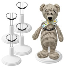 4 Pcs White Doll Stand Mini Stands Display Support Brackets Doll Accessories