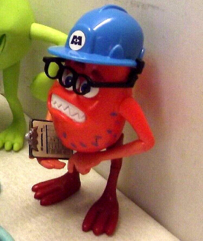 2001 DISNEY'S MONSTERS INC. 6 eyes Fungus with clipboard
