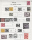 12  Tasmania and Western Australia Stamps from Quality Old Antique Album 1865--