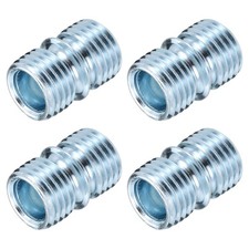 4Pcs Metal Rack Connector, 0.87"x0.63" Wire Shelving Poles for Shelf, Silver