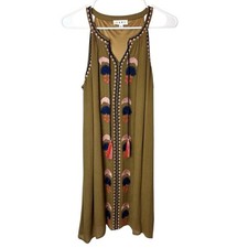 THML Embroidered Midi Dress