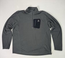 Eddie Bauer 1/4 Zip Sweater First Ascent Fleece Pullover Men  s 2XLT Grey
