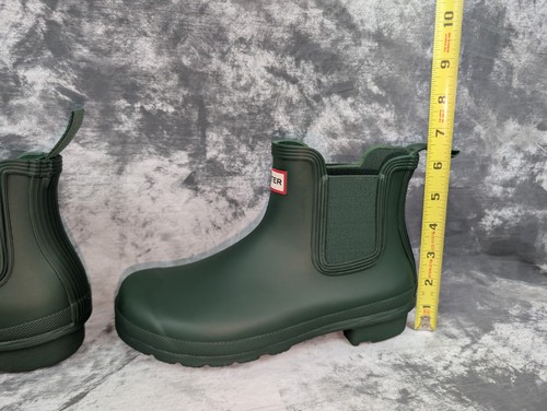 Hunter Women’s Original Chelsea Ankle Rain Boots Hunter Green US Size 7 New - Picture 3 of 24