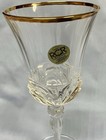 Royal Crystal Rock Italian  Wine Glass gold Rim — photo 2
