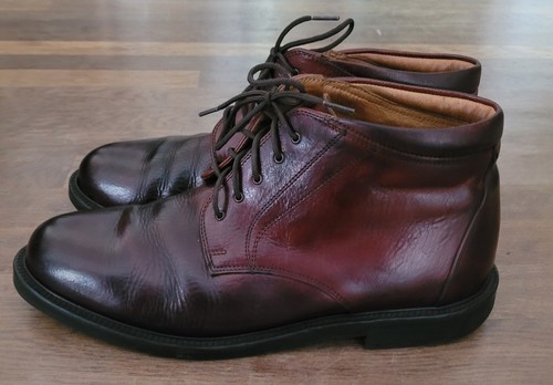 johnson and murphy Passport Brown Ankle Boots Mens 10 M 20-3420 Vintage Italy - Picture 2 of 15