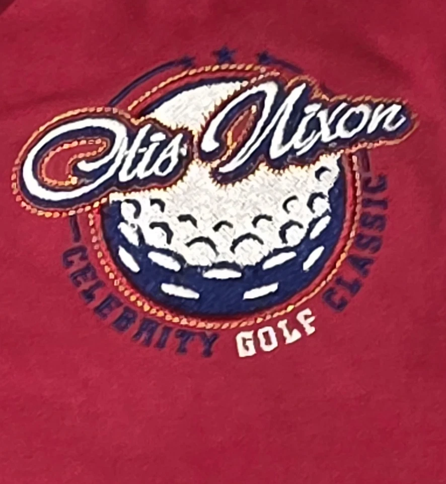 Mens Otis Nixon Celebrity Golf Classic Polo Shirt Size 2XL Red - Image 2 of 4